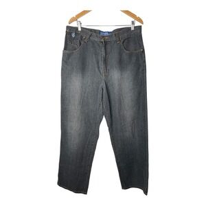 Vintage Rocawear Jeans Denim Baggy Embroidered Patch 90s Y2K Men Size 36x32